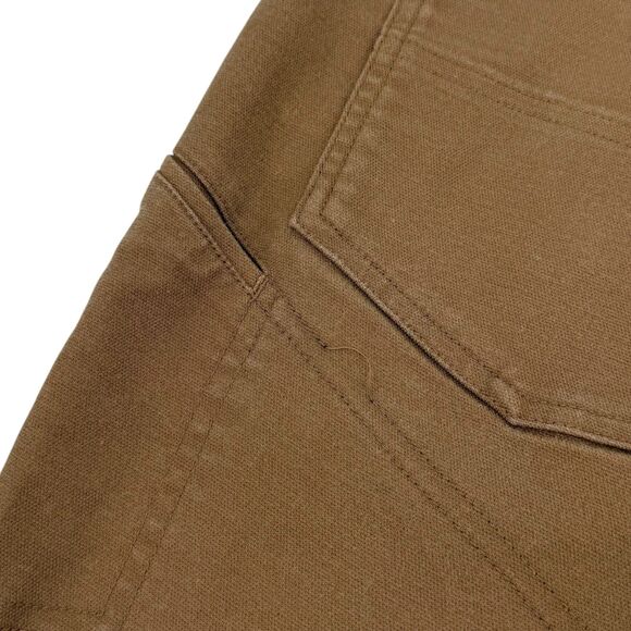 Livsn Men's Flex Organic Cotton Canvas Pant V2 Brown 38x32 - Picture 15 of 16